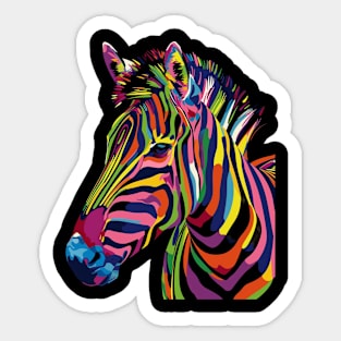 Zebra Safari Tips Sticker